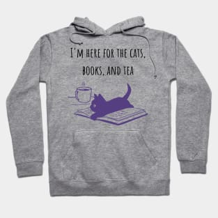 Cats, Books, and Tea Hoodie